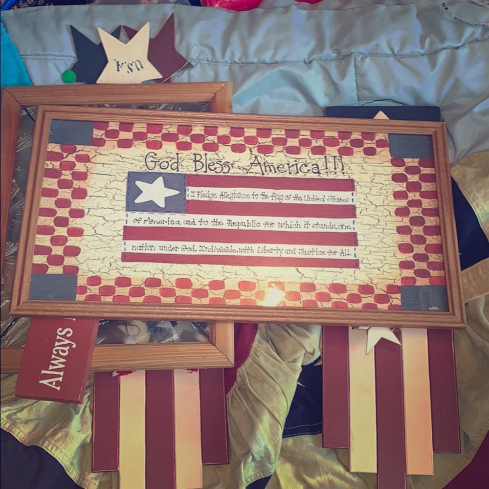 American Flag “I Pledge of Allegiance” Wall Art